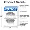 Signmission Flammable Or Combustible Liquids OSHA Notice Sign, Vinyl Decal, 7in W x 10in L, 2PK OS-2PACK-NS-D-710-V-12775 - alternate 2